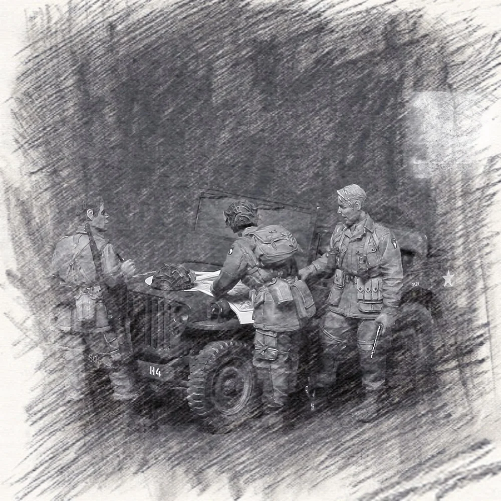 1/35 Resin Model Figure Kits GK , Three People,No Car,Military Theme,Unassembled And Unpainted,372C
1/35 Resin Model Figure Kits GK , Three People,No Car,Military Theme,Unassembled And Unpainted,372C