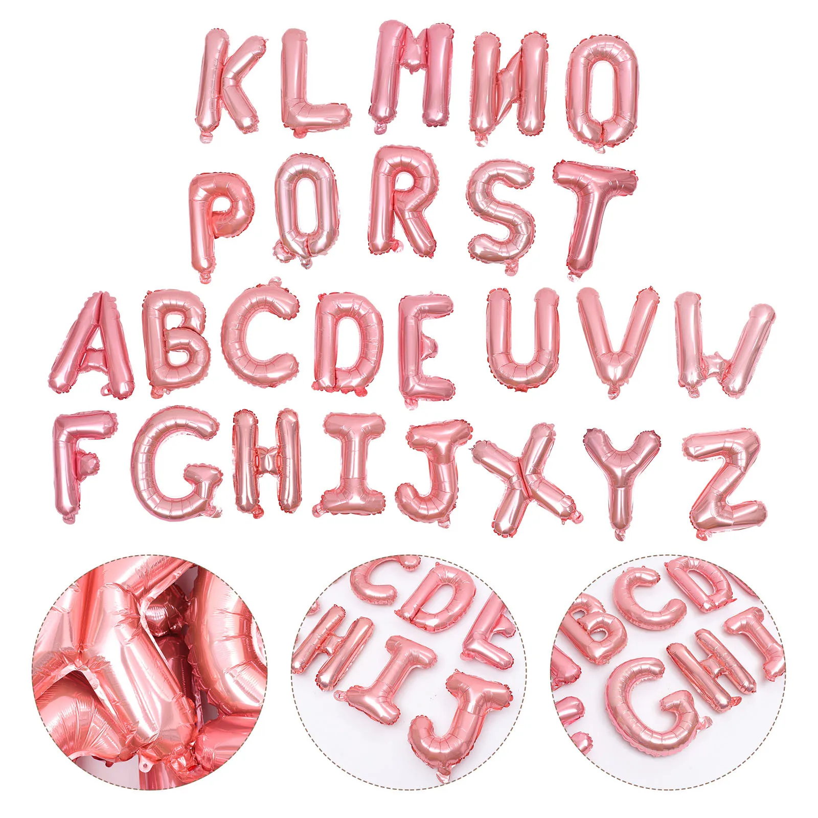 26pcs Aluminum Foil Balloons 16 Inch Letter Alphabet A-Z Rose Gold Party Wedding Birthday Decoration Supplies Star Design
26pcs Aluminum Foil Balloons 16 Inch Letter Alphabet A-Z Rose Gold Party Wedding Birthday Decoration Supplies Star Design