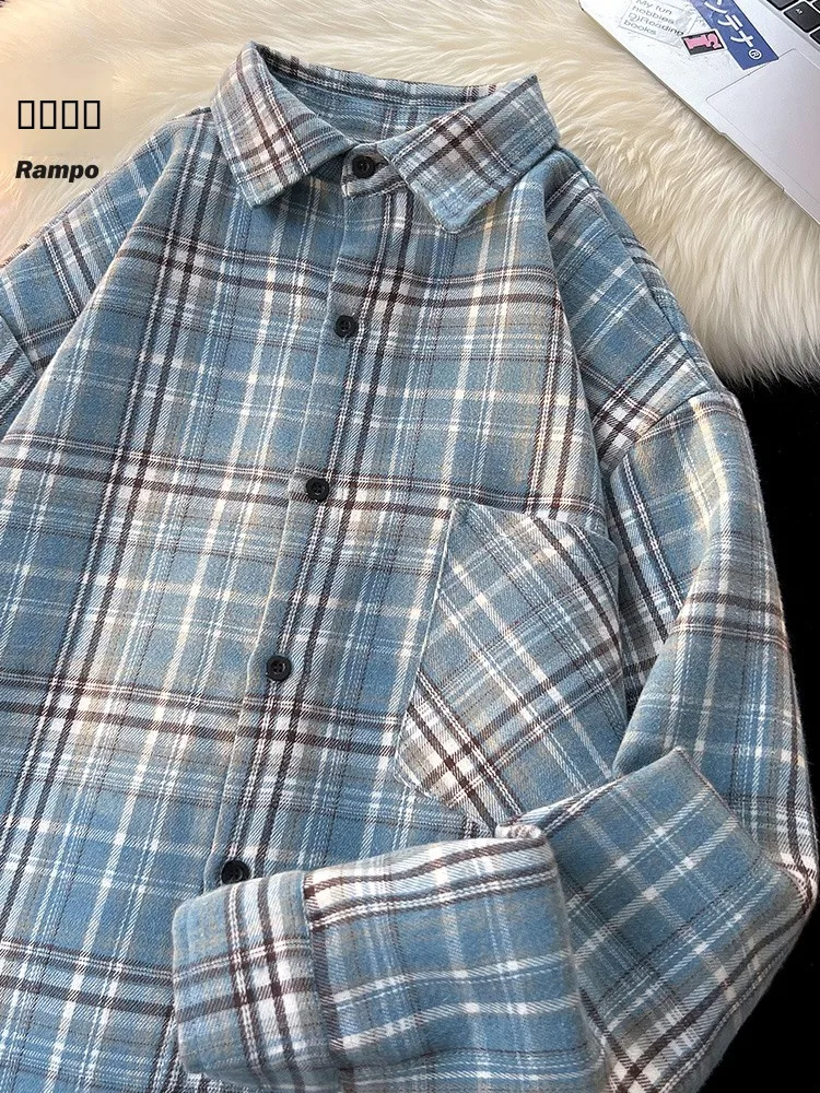 Rampo American Retro Plaid Long Sleeve Shirt Men Casual Workwear Handsome Shirt Jacket New Style Polyester Cotton Blend Spring
Rampo American Retro Plaid Long Sleeve Shirt Men Casual Workwear Handsome Shirt Jacket New Style Polyester Cotton Blend Spring
