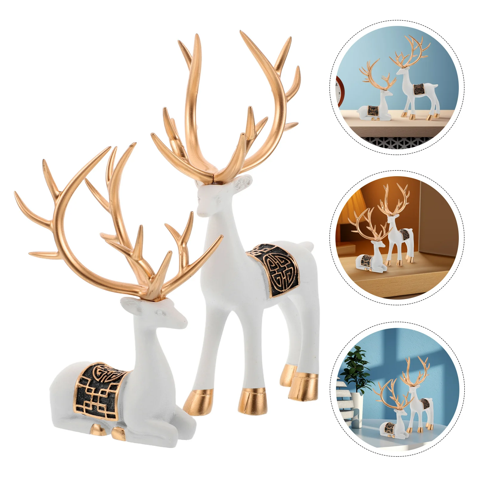 1 Pair Vintage Ceramic Reindeer Deer Decor For Home Desktop Table Ornament Nordic Animal Statue Elk Decoration Living Room
1 Pair Vintage Ceramic Reindeer Deer Decor For Home Desktop Table Ornament Nordic Animal Statue Elk Decoration Living Room