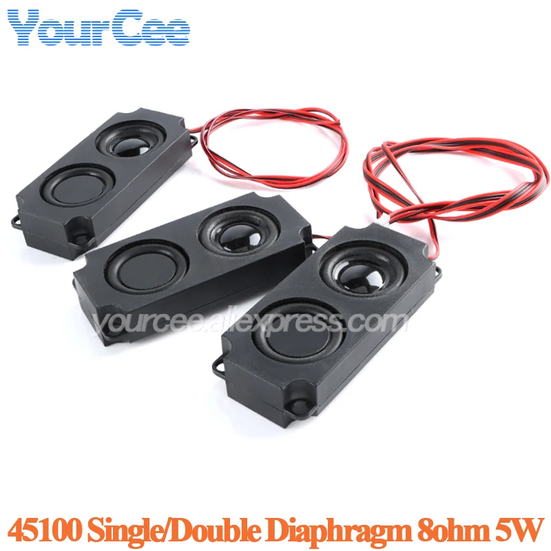 45100 Single / Double Diaphragm Speaker 8ohms 8R 5W 45X100 High Power For Integrated Multimedia Speaker with Cable 4Pin 2Pin
45100 Single / Double Diaphragm Speaker 8ohms 8R 5W 45X100 High Power For Integrated Multimedia Speaker with Cable 4Pin 2Pin