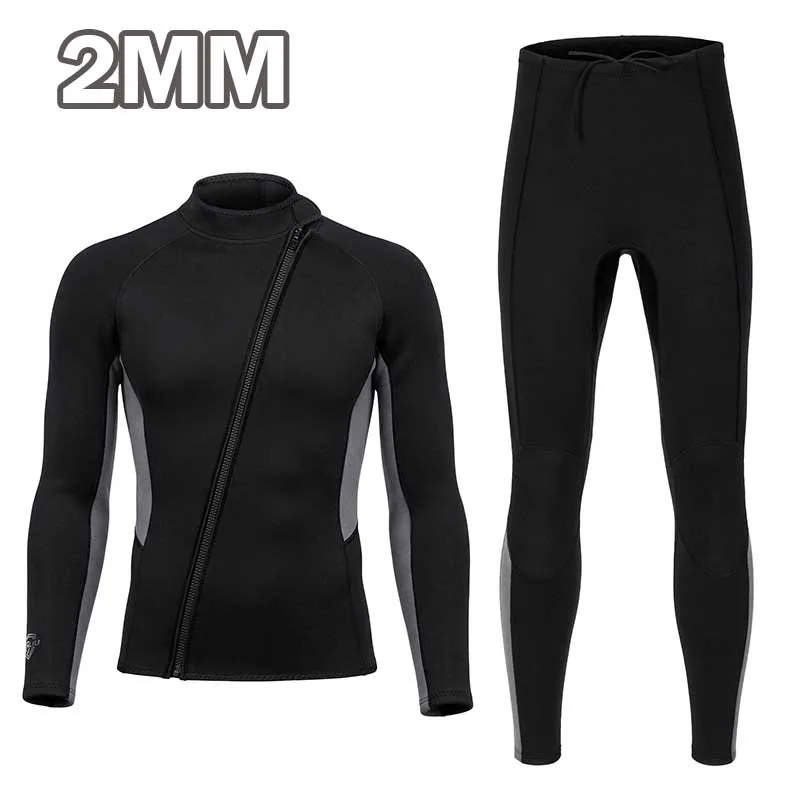 2MM Men Women Wetsuit Neoprene Scuba Diving Suit Zipper Jacket Pants Spearfishing Swimwear Kayak Surfing Swimsuit
2MM Men Women Wetsuit Neoprene Scuba Diving Suit Zipper Jacket Pants Spearfishing Swimwear Kayak Surfing Swimsuit