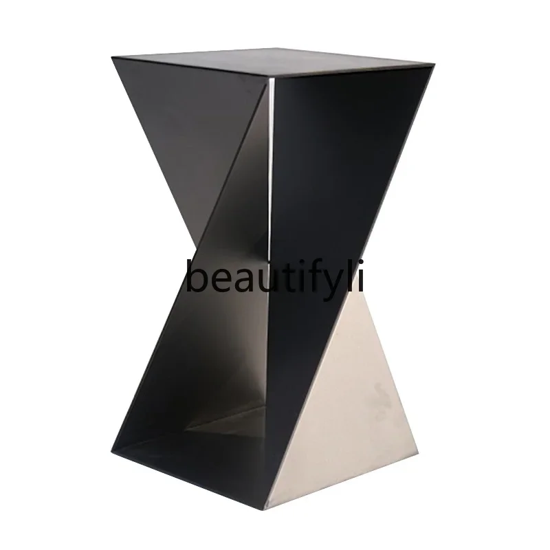 Black metal sculpture base table ornament bracket heightened decorative stainless steel mirror display table
Black metal sculpture base table ornament bracket heightened decorative stainless steel mirror display table