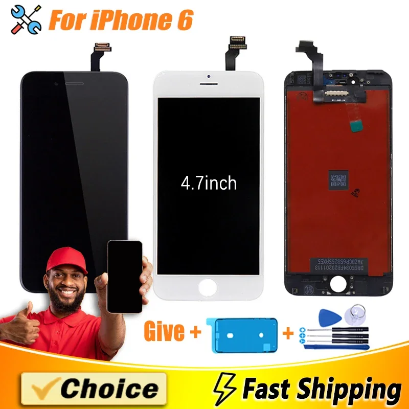 LCD Screen For iPhone 6 Display Touch Digitizer Assembly For Apple iPhone 6 LCD Screen Repair Replacement No Dead Pixel 4.7 inch
LCD Screen For iPhone 6 Display Touch Digitizer Assembly For Apple iPhone 6 LCD Screen Repair Replacement No Dead Pixel 4.7 inch