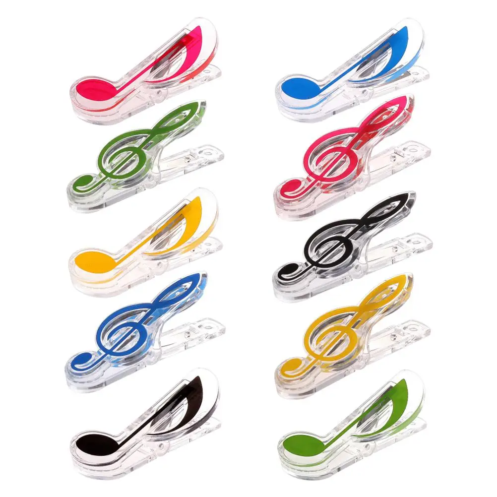 10 Pcs Sheet Music Book Clip Paper Clips Note Clamps Folder Score Plastic Holders Piano
10 Pcs Sheet Music Book Clip Paper Clips Note Clamps Folder Score Plastic Holders Piano