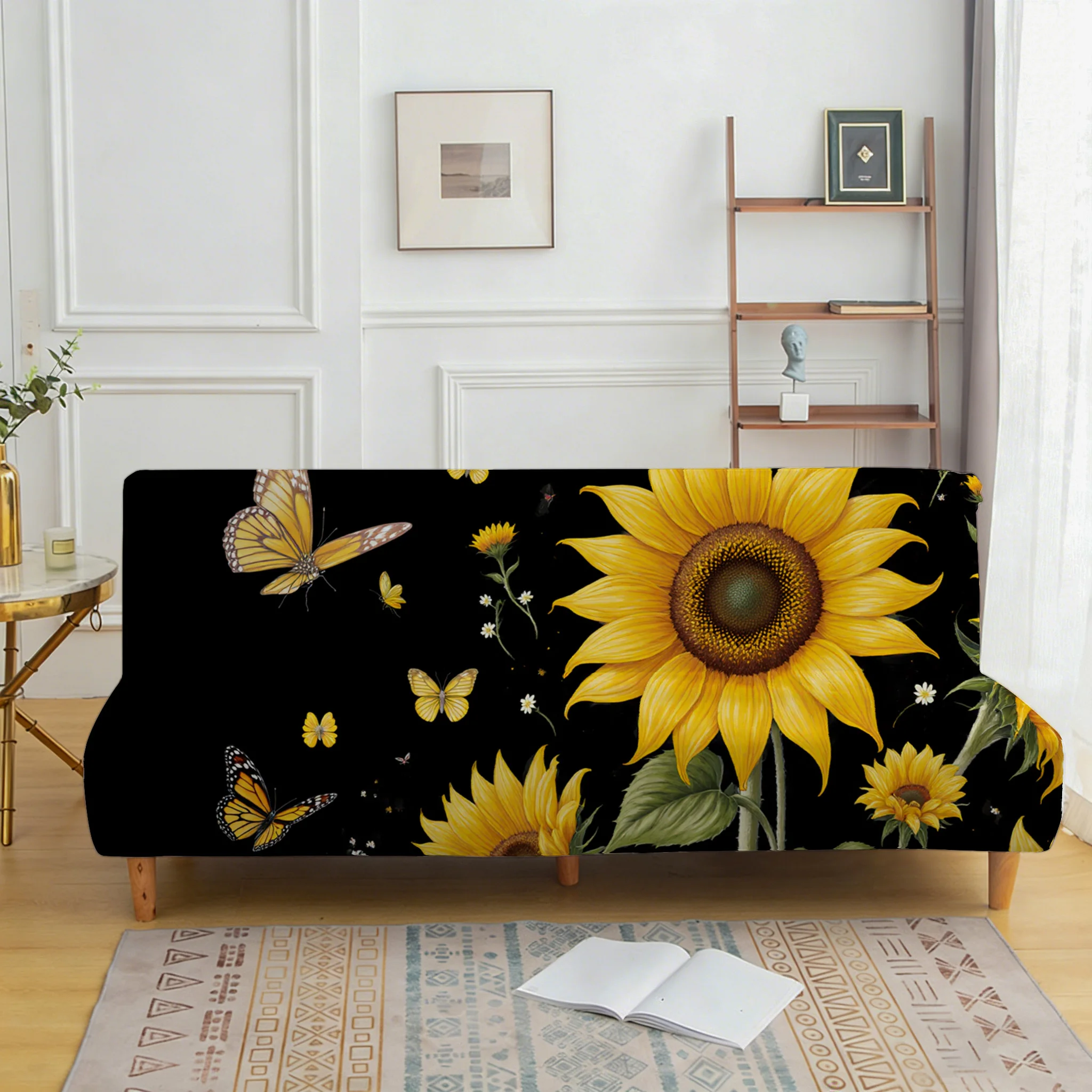 Living room bedroom universal elastic sofa bed cover, sunflower flower pattern, dustproof machine washable sofa bed cover
Living room bedroom universal elastic sofa bed cover, sunflower flower pattern, dustproof machine washable sofa bed cover