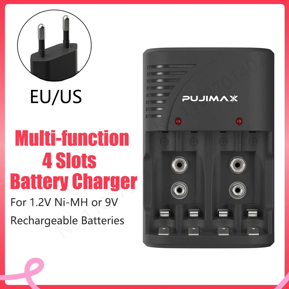 1.2V AA/AAA Battery Charger With LED Light For 9V Rechargeable Battery For 1.2V AA/AAA Rechargeable Smart Battery US EU Plug
1.2V AA/AAA Battery Charger With LED Light For 9V Rechargeable Battery For 1.2V AA/AAA Rechargeable Smart Battery US EU Plug