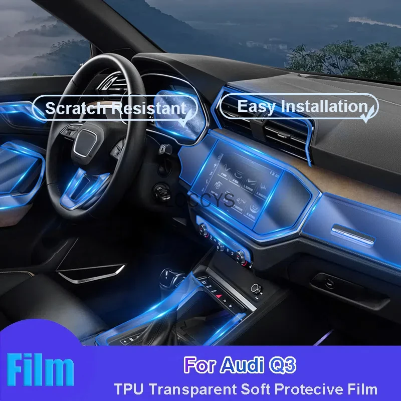 For Audi Q3 2012-2020 Car Interior Center Console Transparent TPU Protective Anti-scratch Repair Film Car Sticker Accessories
For Audi Q3 2012-2020 Car Interior Center Console Transparent TPU Protective Anti-scratch Repair Film Car Sticker Accessories