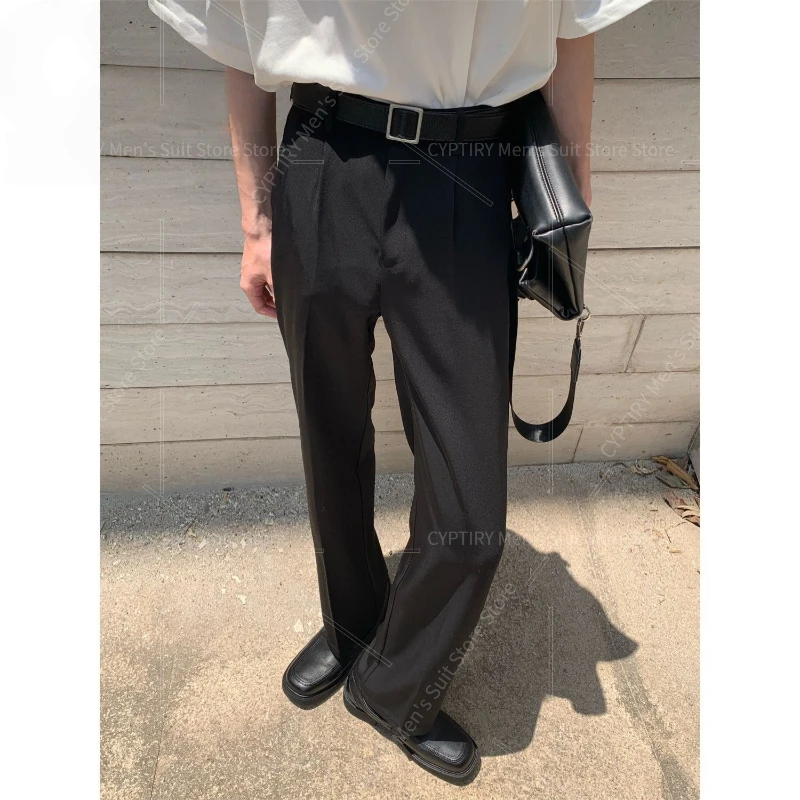 Korean Men's Pants Version Wrinkle-resistant Draped Men's High-end Black Versatile Straight Loose Casual Suit Long Pants
Korean Men's Pants Version Wrinkle-resistant Draped Men's High-end Black Versatile Straight Loose Casual Suit Long Pants