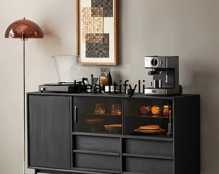 ss K178ss25 Solid wood dining side cabinet, black locker, modern simple household living room storage cabinet
ss K178ss25 Solid wood dining side cabinet, black locker, modern simple household living room storage cabinet