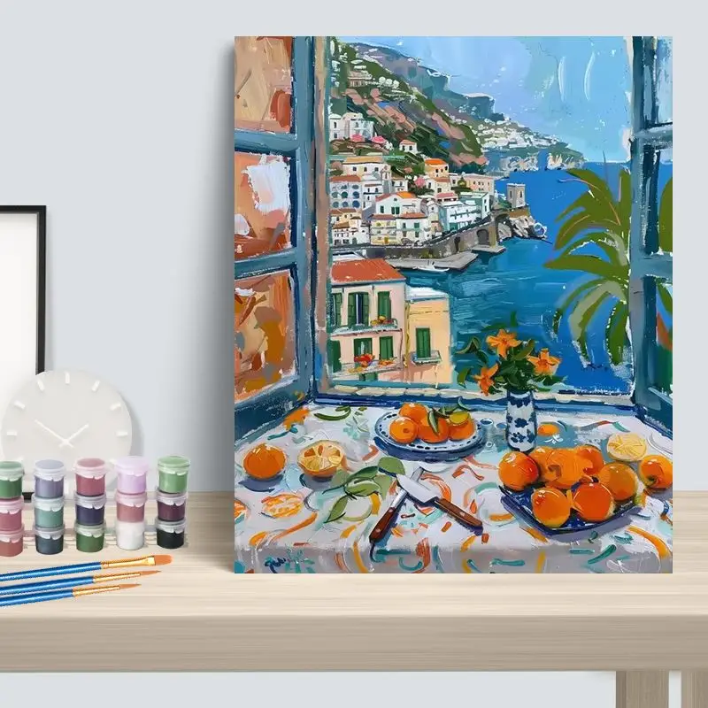 CHENISTORY Oil Painting By Number View outside the window Drawing On Canvas HandPainted DIY Picture By Number Kits Home Decor 
CHENISTORY Oil Painting By Number View outside the window Drawing On Canvas HandPainted DIY Picture By Number Kits Home Decor