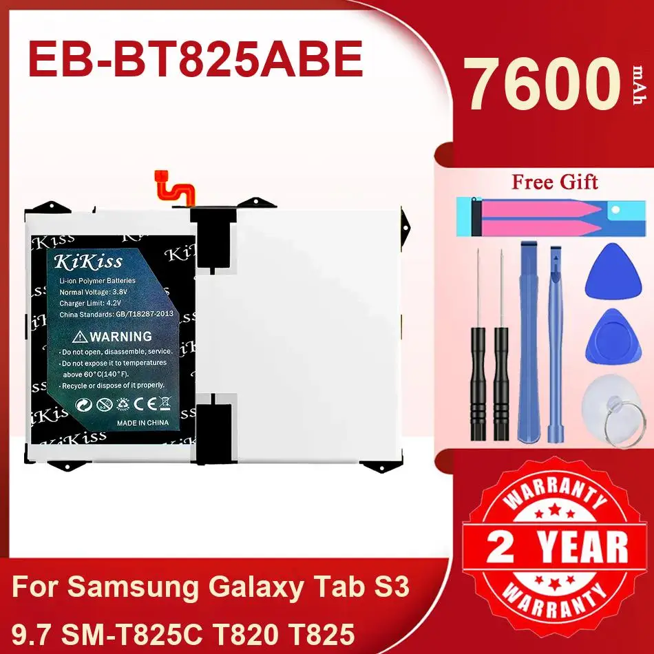 Rechargeble Tablet Battery EB-BT825ABE For Samsung Galaxy Tab S3 9.7 SM-T825C T820 T825
Rechargeble Tablet Battery EB-BT825ABE For Samsung Galaxy Tab S3 9.7 SM-T825C T820 T825
