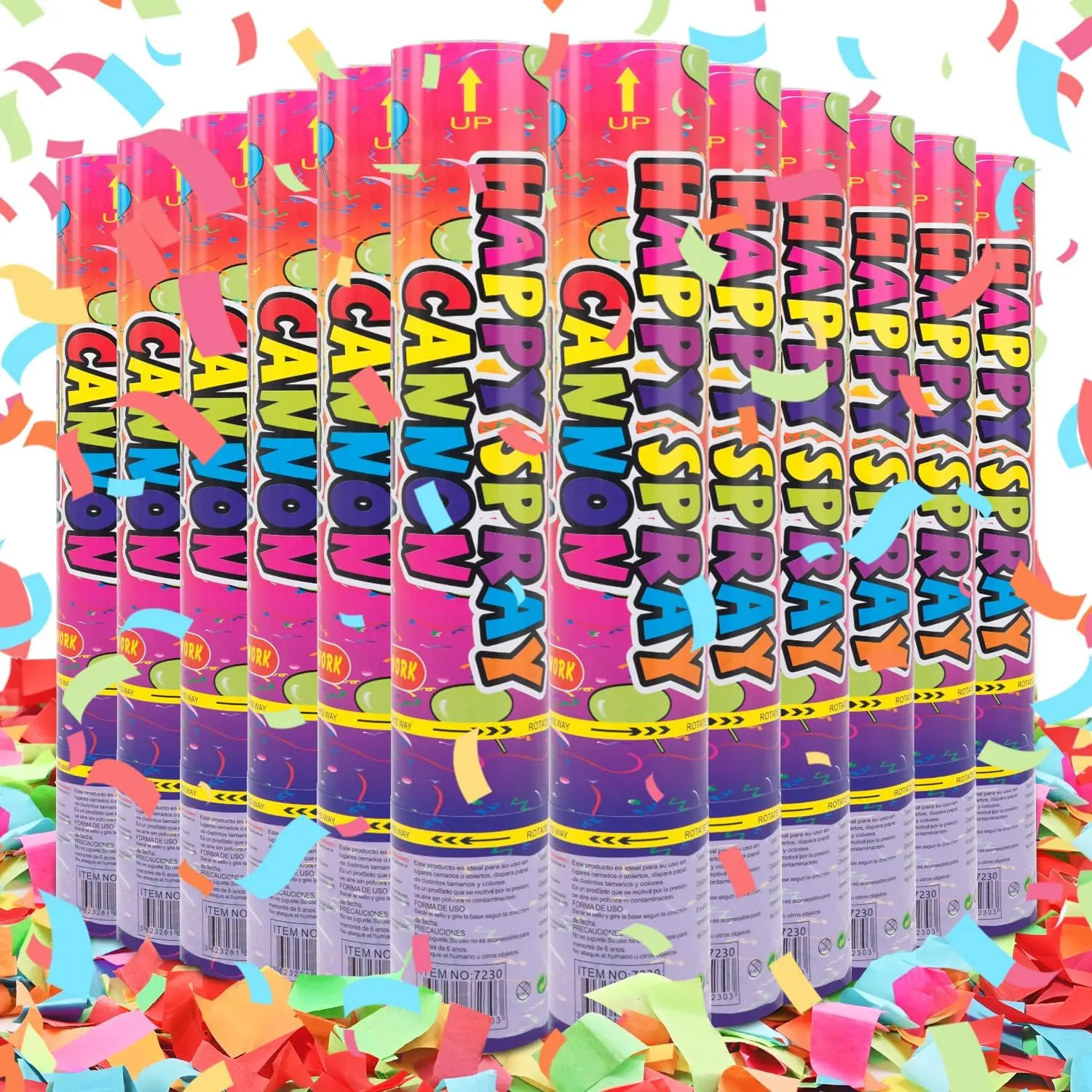 Confetti Cannon 12 Pack Biodegradable Multicolor Party Poppers for Birthday Graduation Wedding Christmas New Year Celebration
Confetti Cannon 12 Pack Biodegradable Multicolor Party Poppers for Birthday Graduation Wedding Christmas New Year Celebration