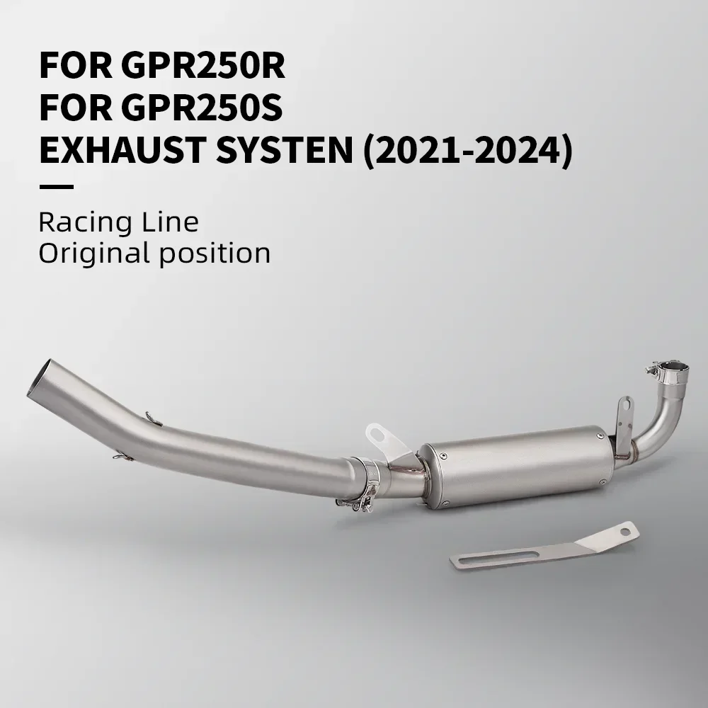 For Aprilia GPR250R GPR250S GPR250 2021 - 2024 Motorcycle Exhaust Escape Systems Side Row Slip On Middle Link Pipe 51mm Muffler
For Aprilia GPR250R GPR250S GPR250 2021 - 2024 Motorcycle Exhaust Escape Systems Side Row Slip On Middle Link Pipe 51mm Muffler