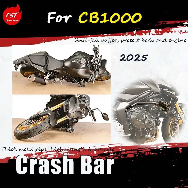 For CB1000 2025 special modification accessory guard bar anti-drop racing bumper Anti-fall buffer, protect body and engine
For CB1000 2025 special modification accessory guard bar anti-drop racing bumper Anti-fall buffer, protect body and engine