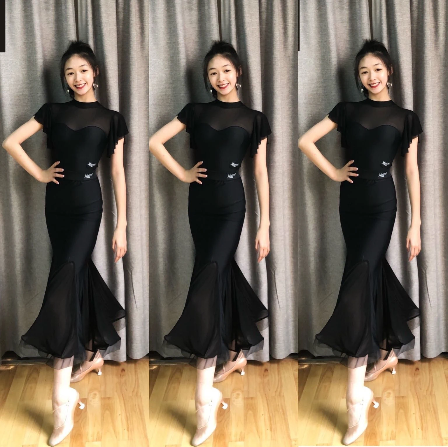 Black Ballroom Dance Clothes Women Ruffled Tops Fishtail Skirt Practice Clothing Waltz Tango Dance Performance Wear Prom BL16764
Black Ballroom Dance Clothes Women Ruffled Tops Fishtail Skirt Practice Clothing Waltz Tango Dance Performance Wear Prom BL16764