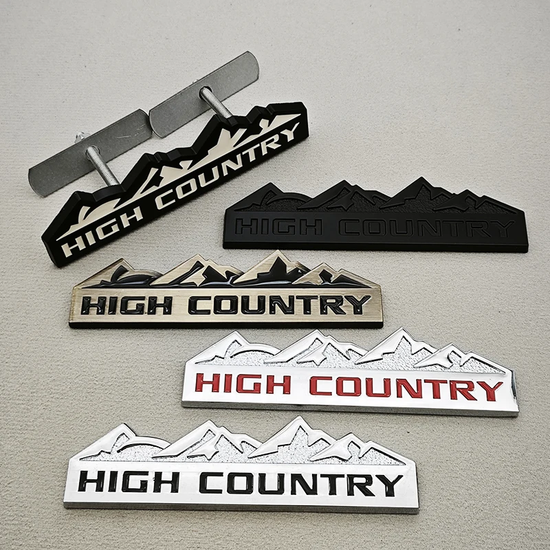 HIGH COUNTRY 3D Zinc Alloy Car Sticker Badge Suitable For Chevrolet Jeep Dodge Ford Modified Snow Mountain Metal Car Logo
HIGH COUNTRY 3D Zinc Alloy Car Sticker Badge Suitable For Chevrolet Jeep Dodge Ford Modified Snow Mountain Metal Car Logo
