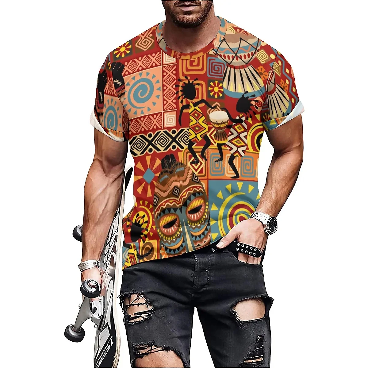 Hawaiian Style Party Event Men's 3D Printed Short-Sleeve T-Shirt - Casual Gathering Top
Hawaiian Style Party Event Men's 3D Printed Short-Sleeve T-Shirt - Casual Gathering Top