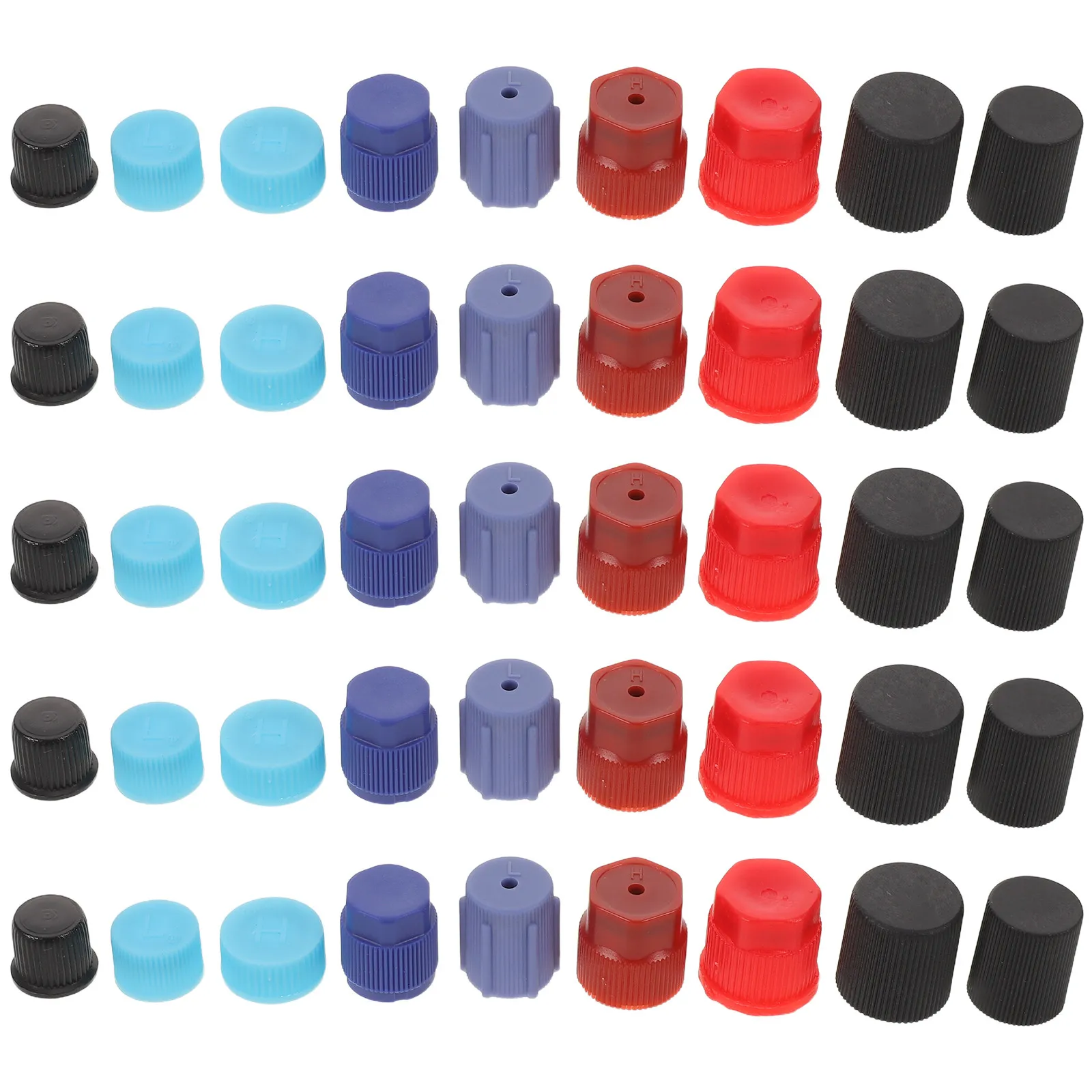 45Pcs Automotive Ac Valve Caps Plastic Universal Fit Car Air Conditioning Port Caps Replacement Kit Vehicle Ac System Protective
45Pcs Automotive Ac Valve Caps Plastic Universal Fit Car Air Conditioning Port Caps Replacement Kit Vehicle Ac System Protective
