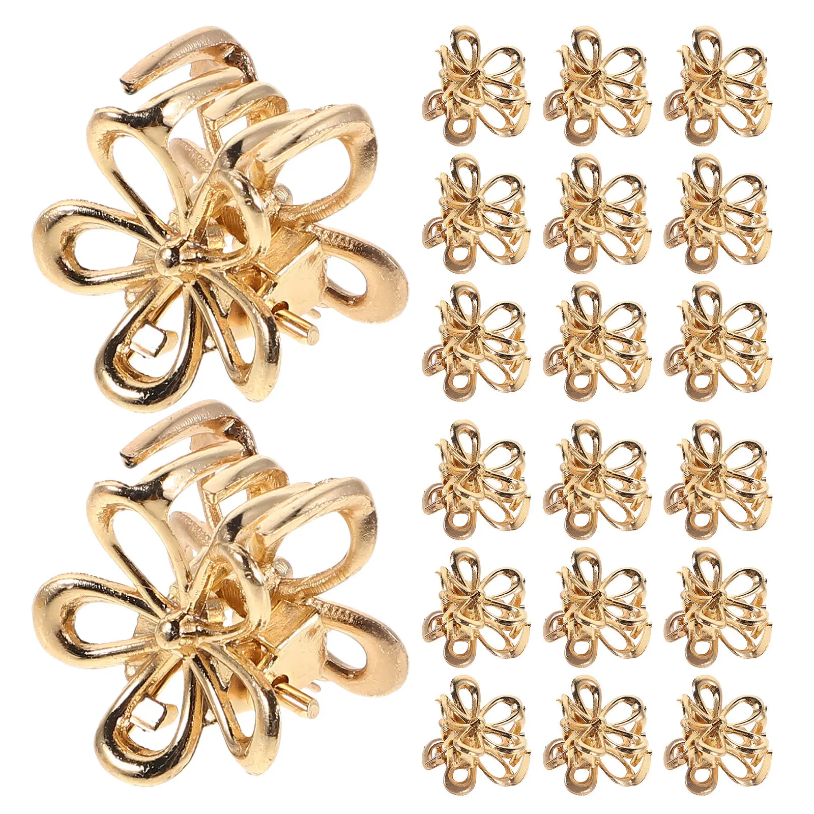 20Pcs Golden Flower Hair Clips Mini Metal Floral Hairpin Barrettes for Women Girls Elegant Small Hair Accessories Daily Wear
20Pcs Golden Flower Hair Clips Mini Metal Floral Hairpin Barrettes for Women Girls Elegant Small Hair Accessories Daily Wear