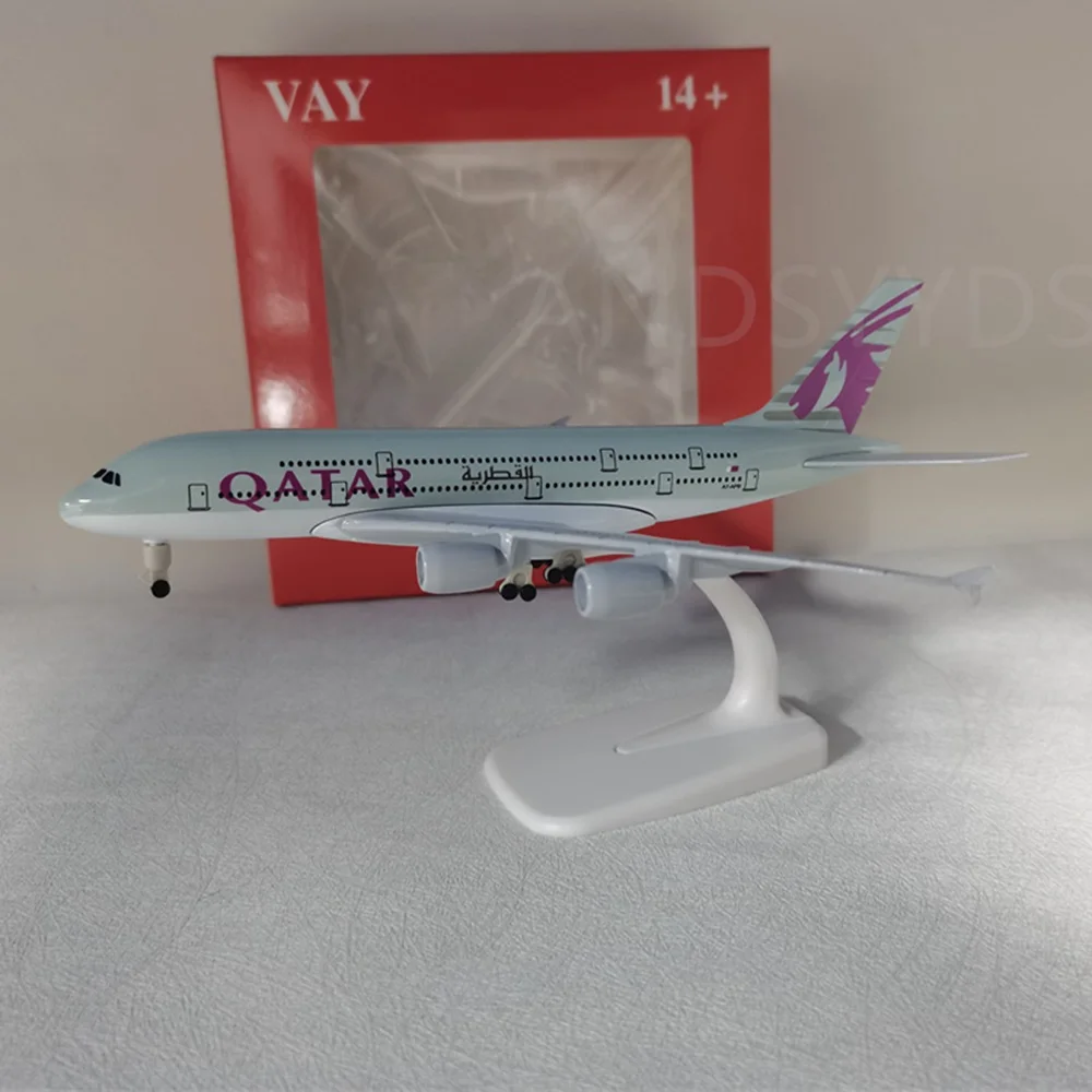 1:400 Scale 20cm Airbus A380 Qatar Airlines Aircraft Model Civil Aviation Passenger Airplane Model Desktop Decoration Gifts
1:400 Scale 20cm Airbus A380 Qatar Airlines Aircraft Model Civil Aviation Passenger Airplane Model Desktop Decoration Gifts