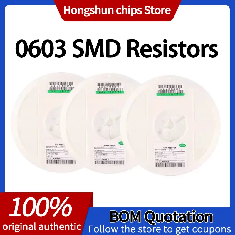 100Pcs/5000Pcs SMD 0603 1% resistance 1R 2R 3R 4R 5.6R 10R 20R 30R 40R 56R 68R 82R 0.1R 100R 220R 470R 1K 10K 20K 33K 82K
100Pcs/5000Pcs SMD 0603 1% resistance 1R 2R 3R 4R 5.6R 10R 20R 30R 40R 56R 68R 82R 0.1R 100R 220R 470R 1K 10K 20K 33K 82K
