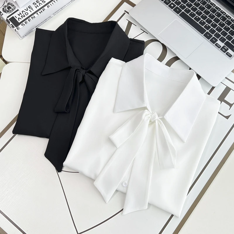 2026 New Summer Women's Clothes Short Sleeve Single Breasted Solid Thin Loose Collection Charming Tie Bow Female Shirt Tops
2026 New Summer Women's Clothes Short Sleeve Single Breasted Solid Thin Loose Collection Charming Tie Bow Female Shirt Tops