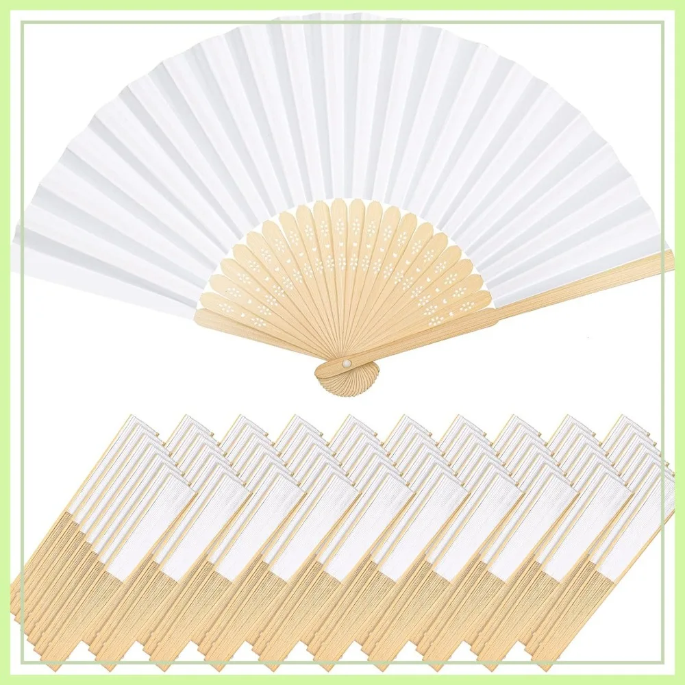 70 Pcs White Paper Hand Held Fans for Weddings, Folding Bamboo Fans for Guest Favors, DIY Craft Photo Props
70 Pcs White Paper Hand Held Fans for Weddings, Folding Bamboo Fans for Guest Favors, DIY Craft Photo Props