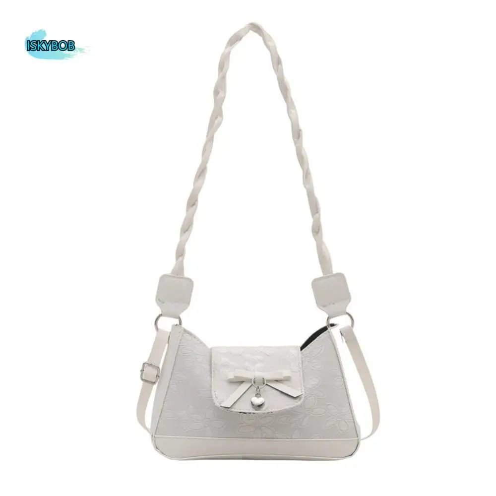 Portable Korean Bow Crossbody Bag Small Luxury Bow Shoulder Bag PU Leather Sweet Women's Handbags Underarm Bag
Portable Korean Bow Crossbody Bag Small Luxury Bow Shoulder Bag PU Leather Sweet Women's Handbags Underarm Bag