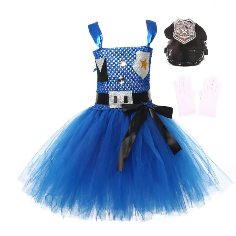 Cute Police Officer Cosplay Dress Fluffy Tutu Tulle Skirt Carnival Fancy Costume Stage Performance Party Dress Up Outfit Show
Cute Police Officer Cosplay Dress Fluffy Tutu Tulle Skirt Carnival Fancy Costume Stage Performance Party Dress Up Outfit Show