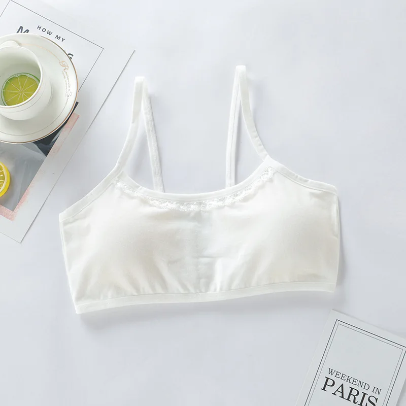 Adolescent Girls Aged 8-14 Cotton Underwear Female Student Lace-edged Girl Bra Breathable Tube Top Girls Training Bra
Adolescent Girls Aged 8-14 Cotton Underwear Female Student Lace-edged Girl Bra Breathable Tube Top Girls Training Bra