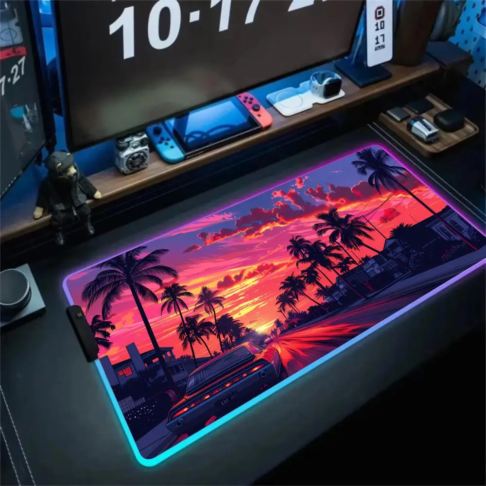 RGB Mouse pad Digital art landscape design LED glow gaming mat rubber anti-slip Desk Mat pc accessories Gaming keypad mousepad
RGB Mouse pad Digital art landscape design LED glow gaming mat rubber anti-slip Desk Mat pc accessories Gaming keypad mousepad