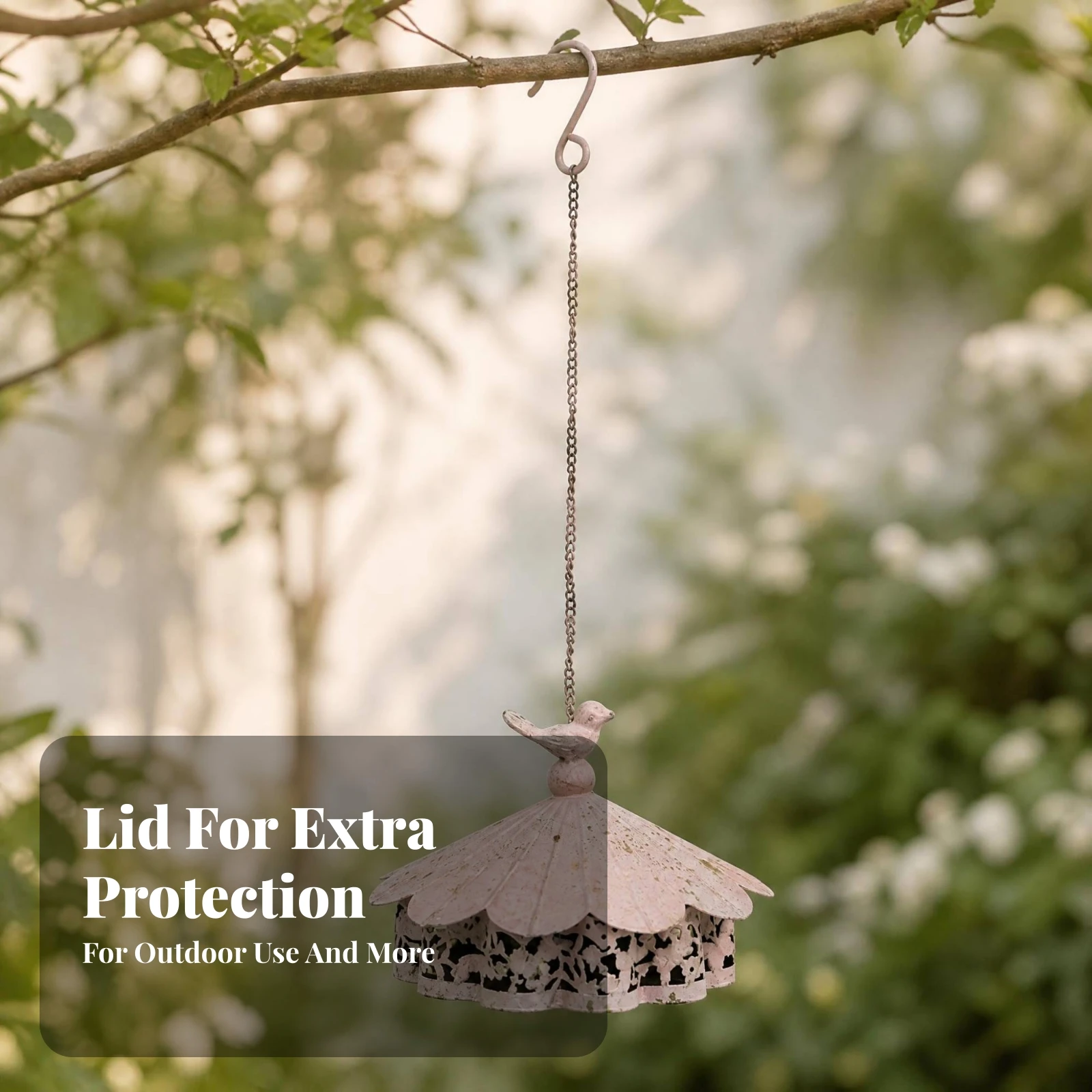 Bird-Topped Coil Holder Hanging Metal Coil Holder Lid
Bird-Topped Coil Holder Hanging Metal Coil Holder Lid