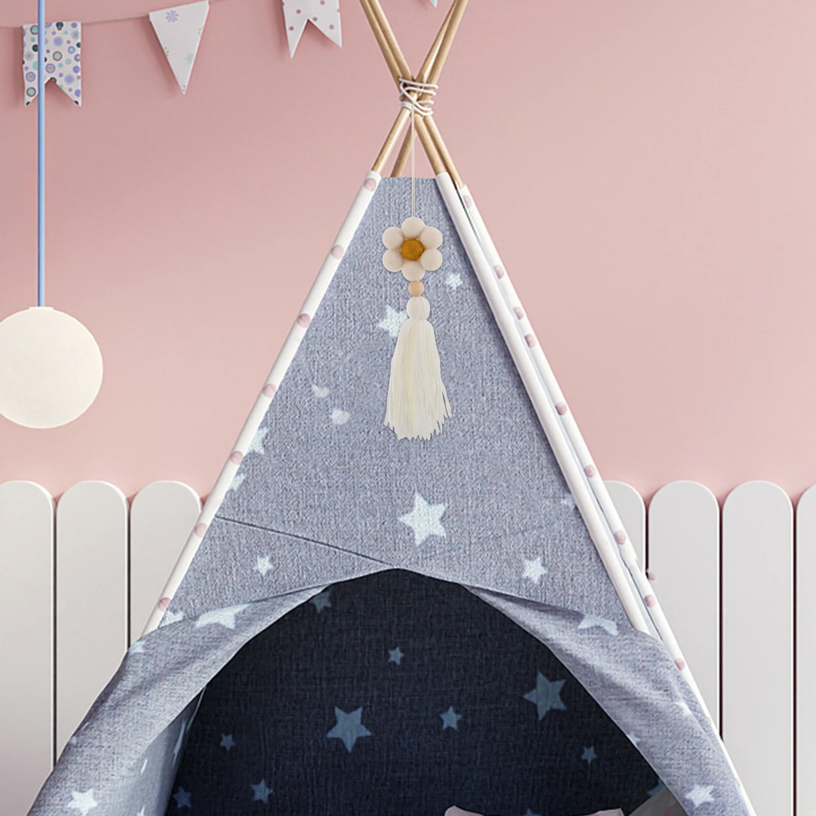 Handmade Nordic Style Wool Ball Flower Tassel Wall Hanging Decoration for Room Nursery Decor 's Room Accessories
Handmade Nordic Style Wool Ball Flower Tassel Wall Hanging Decoration for Room Nursery Decor 's Room Accessories