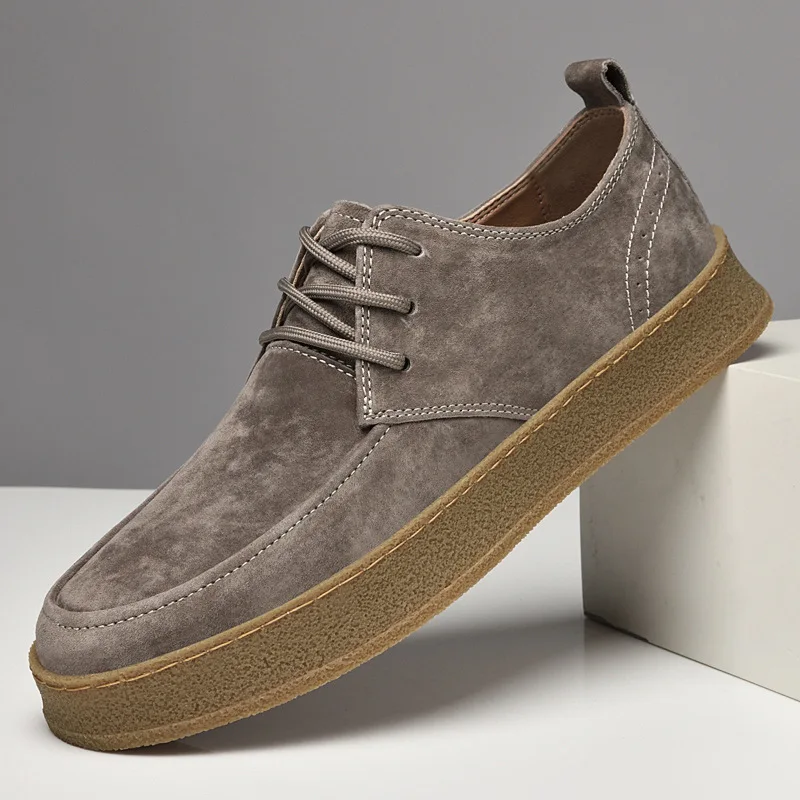 Outdoor Fashionable Suede Men's Lace-Up Casual Shoe Low-Top Thick-Soled Durable Oxford Shoe Lightweight Comfortable Walking Shoe
Outdoor Fashionable Suede Men's Lace-Up Casual Shoe Low-Top Thick-Soled Durable Oxford Shoe Lightweight Comfortable Walking Shoe