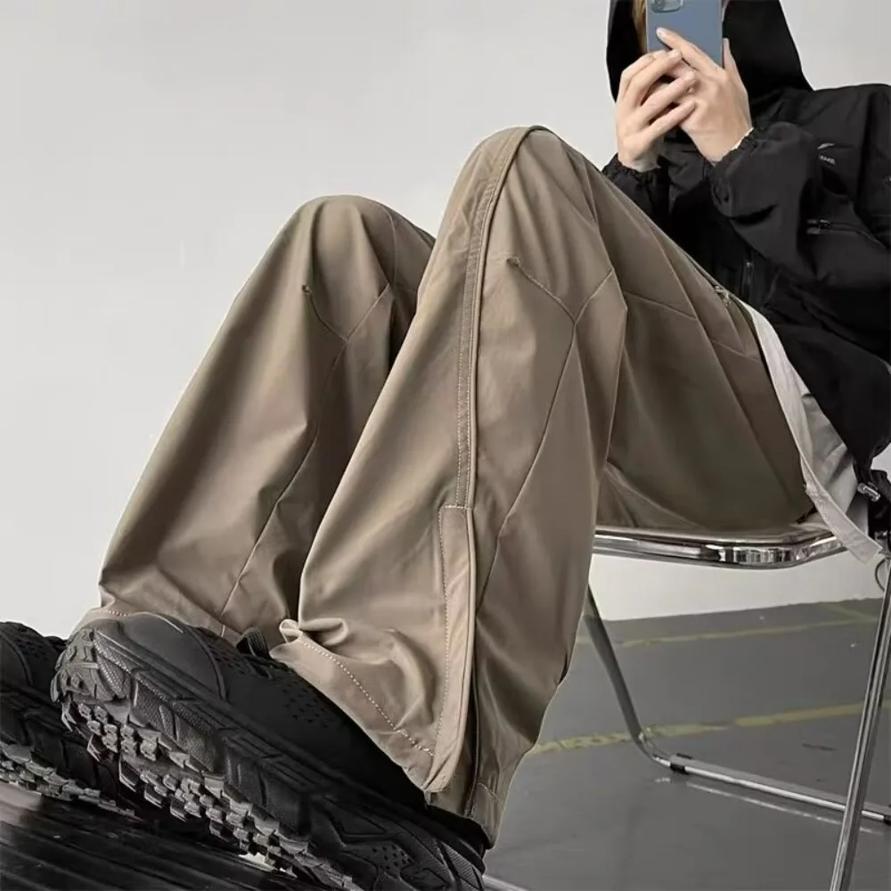 Men's High Street Vibe Fashion Brand Design Zipper Straight Leisure Pants
Men's High Street Vibe Fashion Brand Design Zipper Straight Leisure Pants