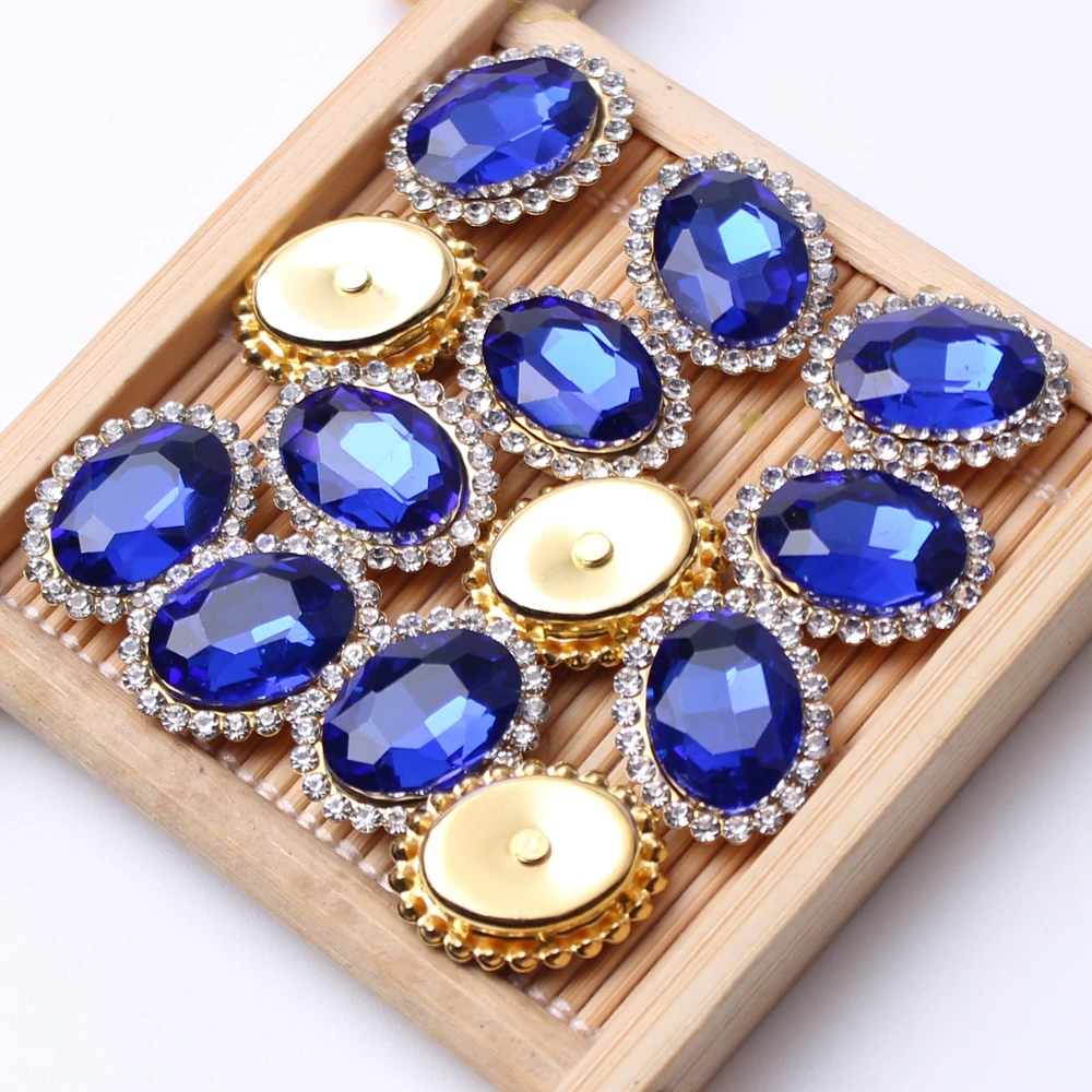 High Quality Glass Rhinestone 10x14mm 200pcs Oval Claw Gemstone Jewelry Hand Sew On DIY Material Clothing Accessories
High Quality Glass Rhinestone 10x14mm 200pcs Oval Claw Gemstone Jewelry Hand Sew On DIY Material Clothing Accessories