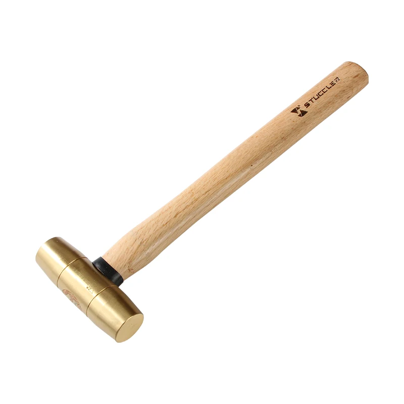 Stuccler High Quality Brass Round Head Mallet With Wooden Handle Jewelry Double Sided Hammer Making Craft Tool For Metal
Stuccler High Quality Brass Round Head Mallet With Wooden Handle Jewelry Double Sided Hammer Making Craft Tool For Metal