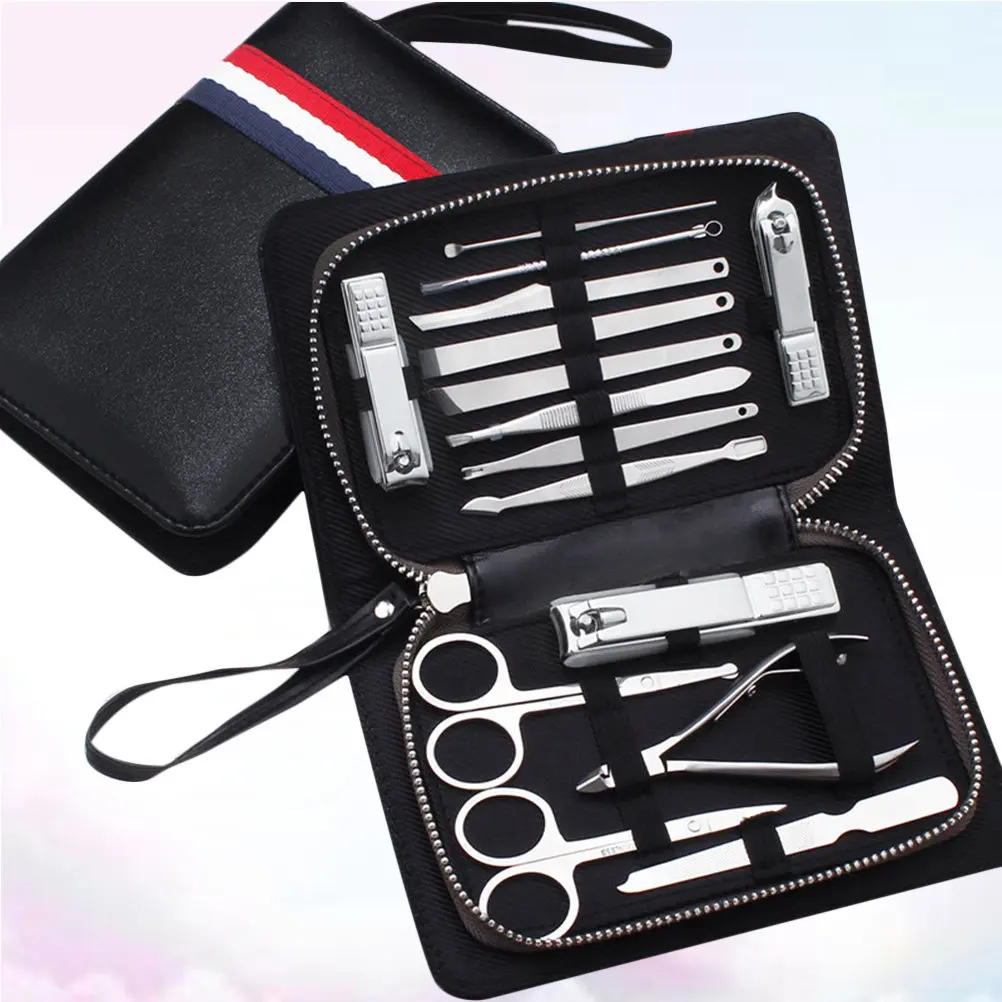 Набор для маникюра из 15 предметов: профессиональные инструменты для ухода за ногтями из углеродистой стали, для педикюра и путешествий
Набор для маникюра из 15 предметов: профессиональные инструменты для ухода за ногтями из углеродистой стали, для педикюра и путешествий