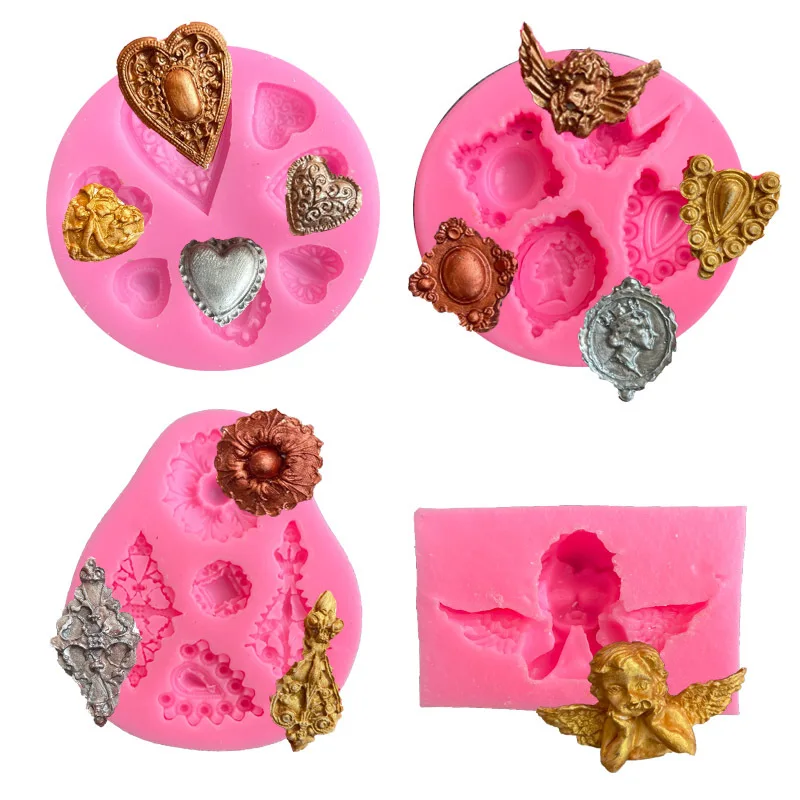 Angel Shape Silicone Mold European Cameo Plaster Resin Craft Baroque Pattern Candy Chocolate Baking Tools Clay Gumpaste Mould
Angel Shape Silicone Mold European Cameo Plaster Resin Craft Baroque Pattern Candy Chocolate Baking Tools Clay Gumpaste Mould