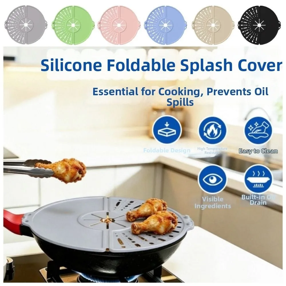 Foldable Splatter Cover Food Grade Spill-Proof Oil Splatter Guard Multi-Functional Hollow Out Anti-Overflow Cover Cutlet Cooking
Foldable Splatter Cover Food Grade Spill-Proof Oil Splatter Guard Multi-Functional Hollow Out Anti-Overflow Cover Cutlet Cooking
