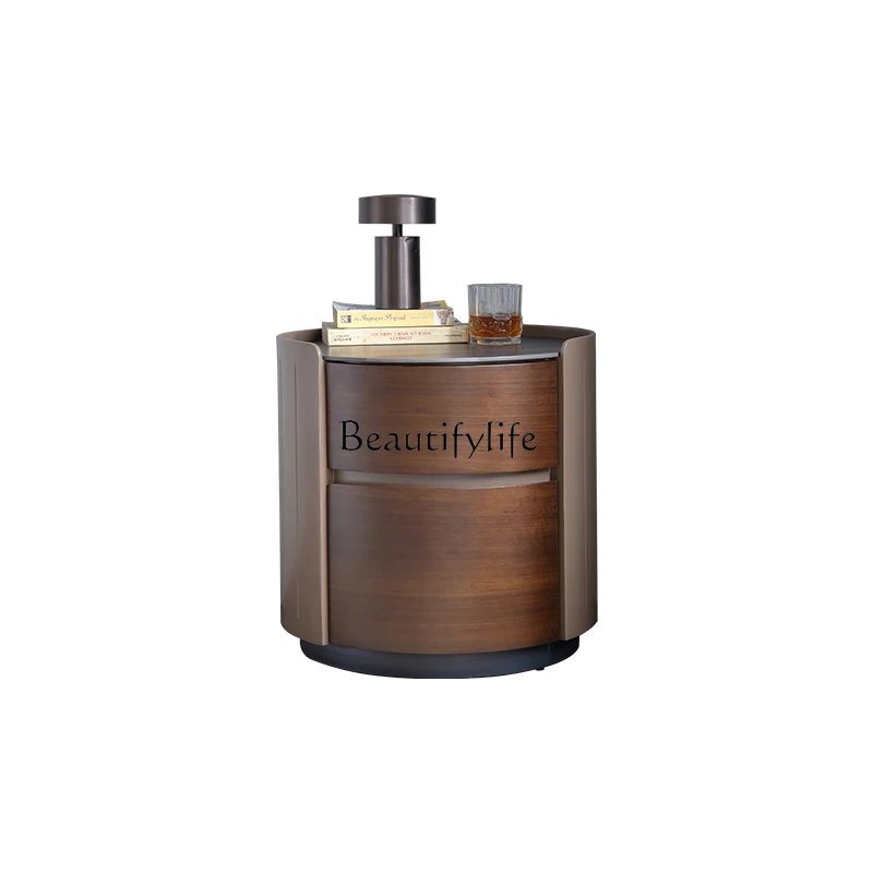 High-End New Light Luxury Bedside Table Simple and High-End Storage round Bedside Cabinet Solid Wood
High-End New Light Luxury Bedside Table Simple and High-End Storage round Bedside Cabinet Solid Wood