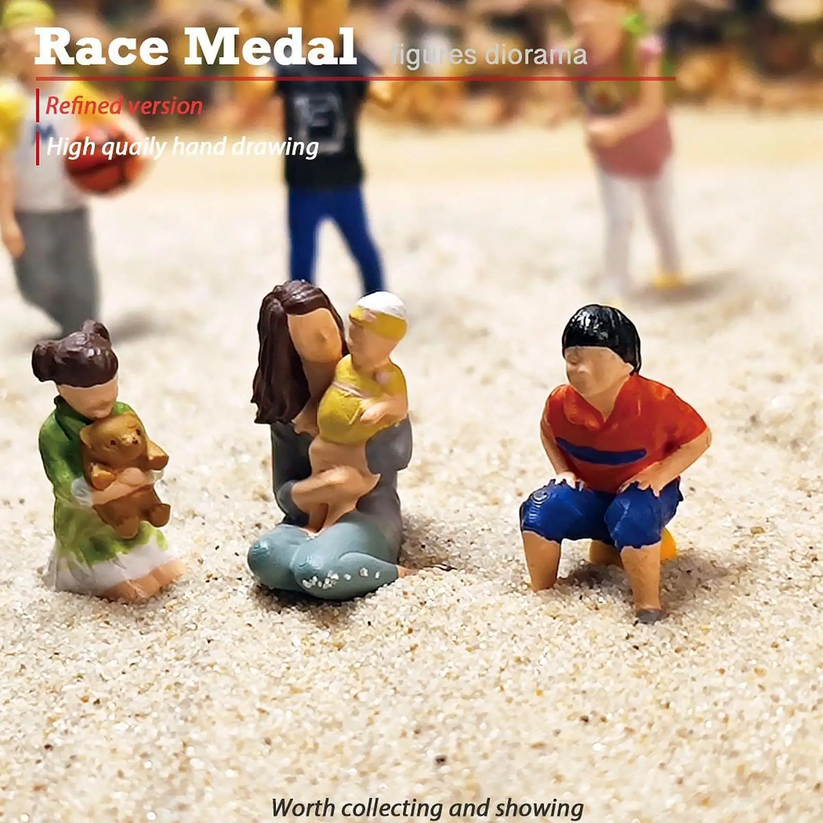 Miniature Boy Sitting Ball Handpainted Diorama Figures for DIY Projects
Miniature Boy Sitting Ball Handpainted Diorama Figures for DIY Projects