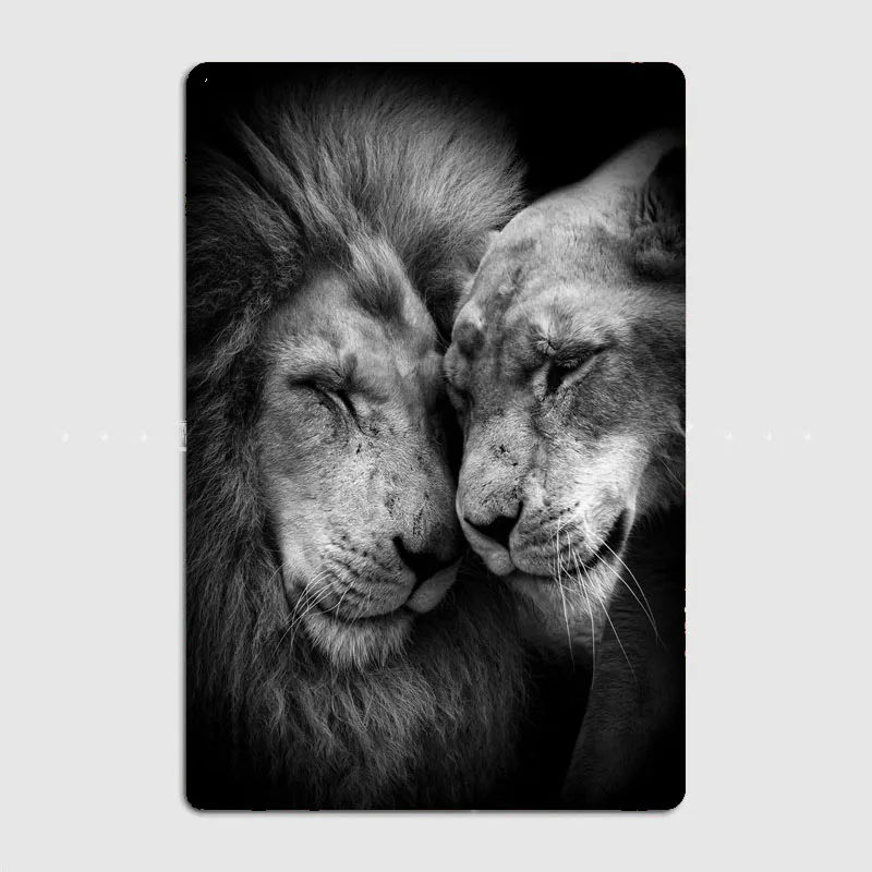 Lions Love black Metal Plaque Pub Painting Wall Mural Printed Sign Tin Sign Poster
Lions Love black Metal Plaque Pub Painting Wall Mural Printed Sign Tin Sign Poster