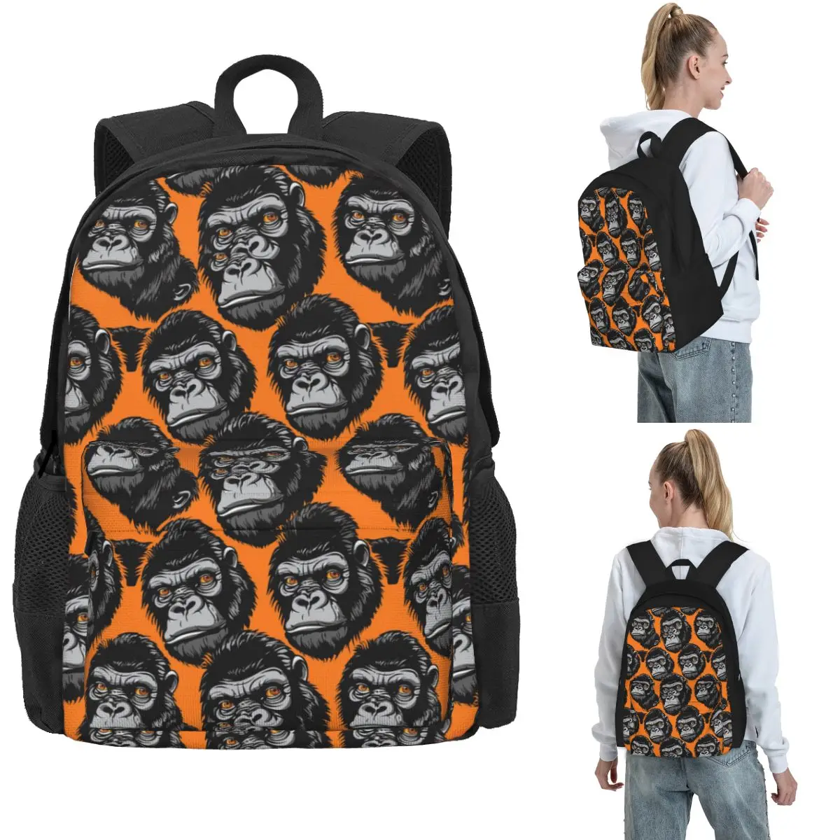 Gorillas Mad Backpack Hot Sale Daypack Large Capacity Children BookBag School Bag Shoulder Bags for Men Women
Gorillas Mad Backpack Hot Sale Daypack Large Capacity Children BookBag School Bag Shoulder Bags for Men Women