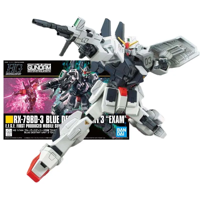 Bandai Figure Gundam Model Kit Anime Figures HG RX-79BD-3 Blue Destiny Unit 3 EXAM Mobile Suit Gunpla Action Figure Toys For Boy
Bandai Figure Gundam Model Kit Anime Figures HG RX-79BD-3 Blue Destiny Unit 3 EXAM Mobile Suit Gunpla Action Figure Toys For Boy
