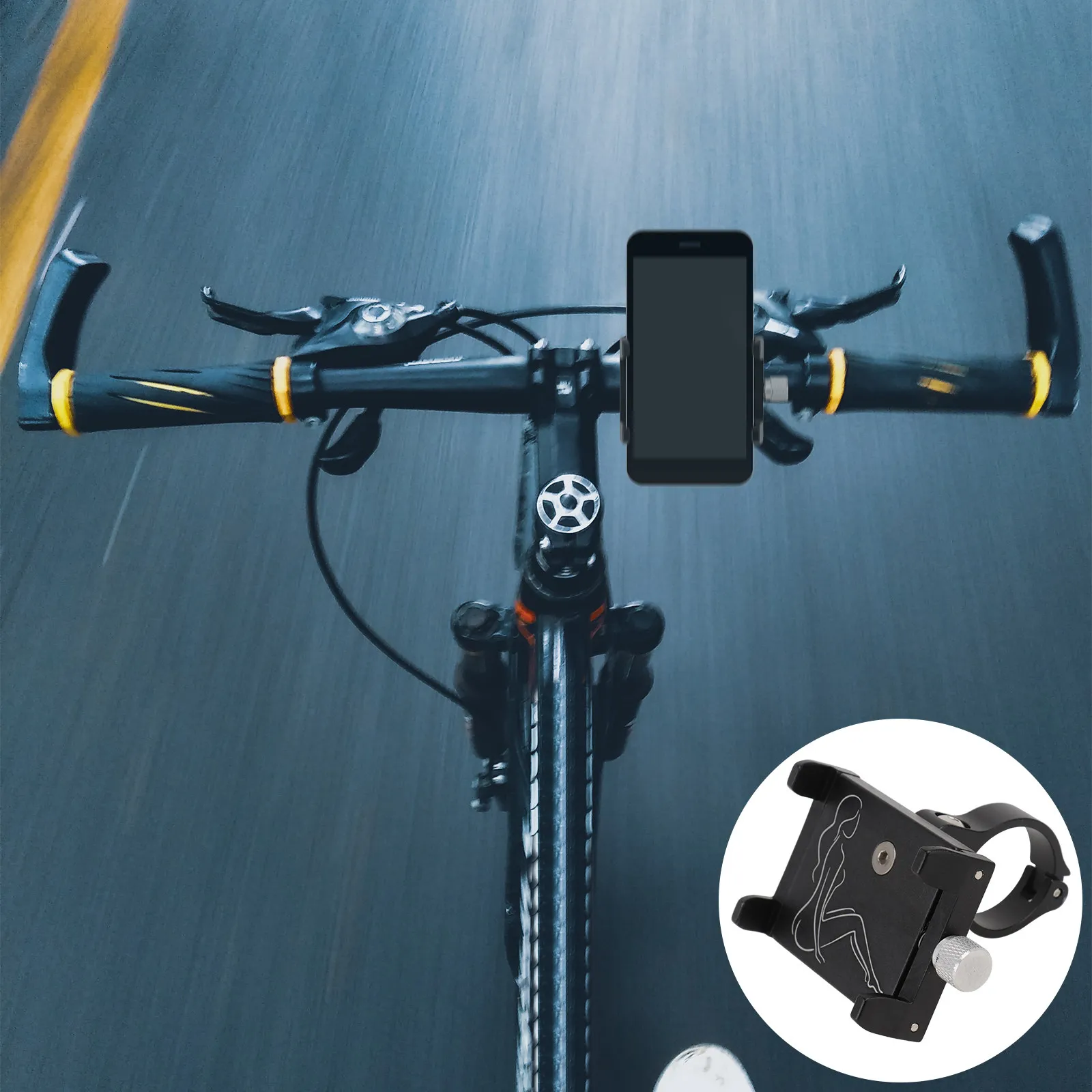 1Pcs Bike Phone Stand Aluminum Strong Compatible 55-100Mm Phones for Bike Mountain Scooter Handlebar Phone Bracket Black
1Pcs Bike Phone Stand Aluminum Strong Compatible 55-100Mm Phones for Bike Mountain Scooter Handlebar Phone Bracket Black