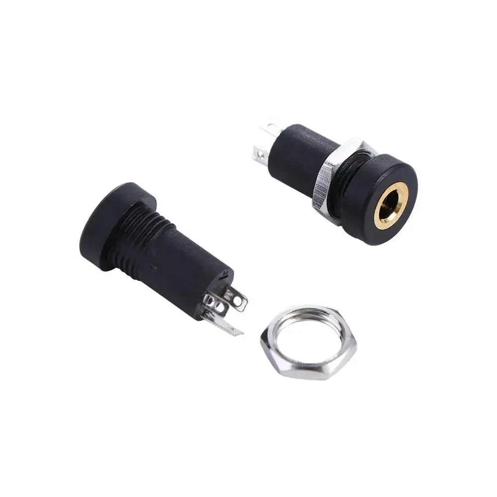 Spiral Tooth Equipped With Nuts 3 Pole Solder Panel Mount PJ392A Socket 3.5MM Audio Jack Earphone Socket Headphone Jack
Spiral Tooth Equipped With Nuts 3 Pole Solder Panel Mount PJ392A Socket 3.5MM Audio Jack Earphone Socket Headphone Jack