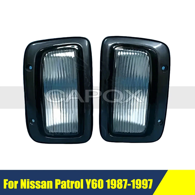 Пара боковых габаритных фонарей/указателей поворота для Nissan Patrol Y60 1987-1997, сигнальная лампа-маркер фары
Пара боковых габаритных фонарей/указателей поворота для Nissan Patrol Y60 1987-1997, сигнальная лампа-маркер фары