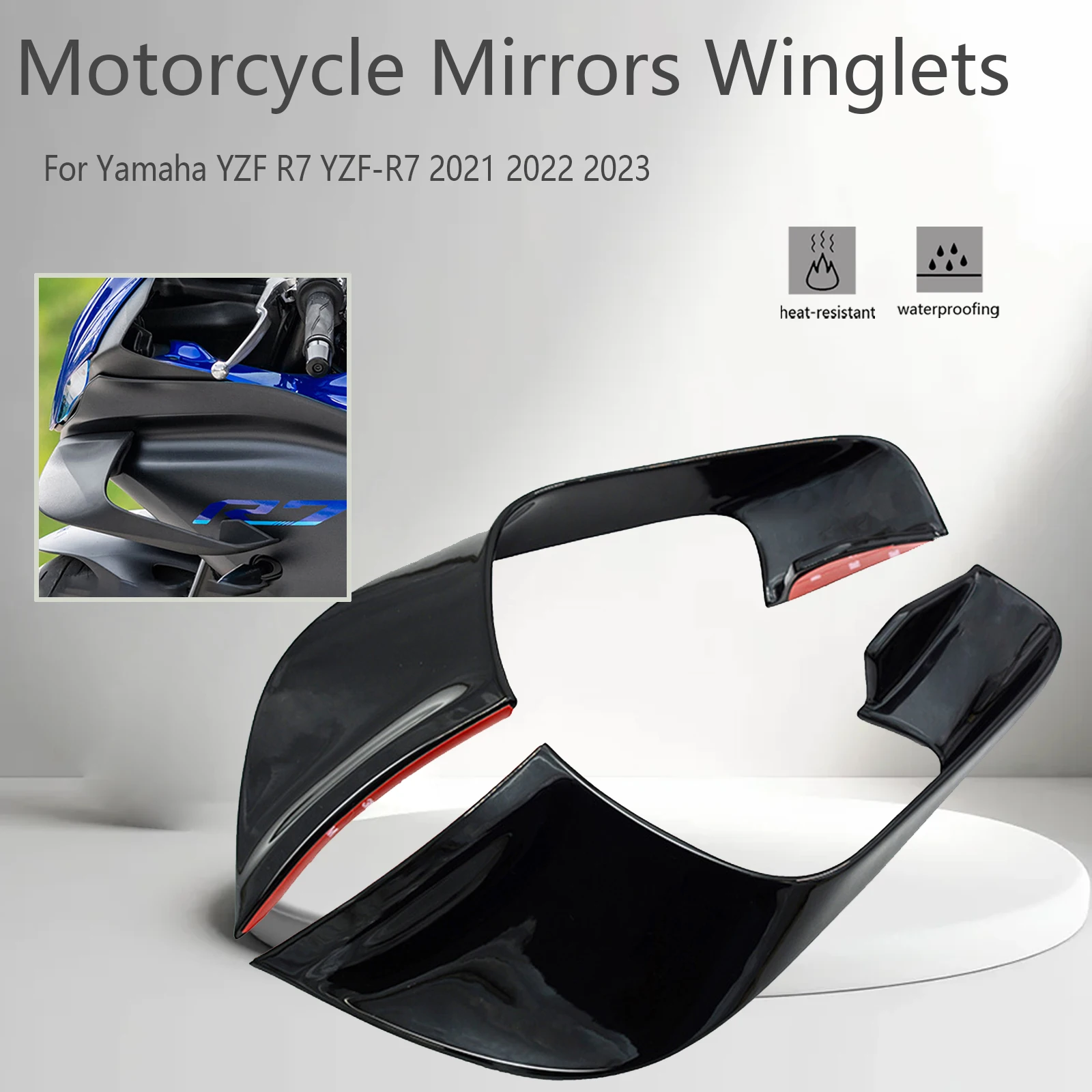 YZF-R7 Motorcycle Fixed Wind Wing Aerodynamic Winglets Carbon paint Fairing Accessories For Yamaha R7 2020 2021 2022 2023
YZF-R7 Motorcycle Fixed Wind Wing Aerodynamic Winglets Carbon paint Fairing Accessories For Yamaha R7 2020 2021 2022 2023